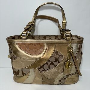 COACH PATCHWORK EAST/WEST TOTE